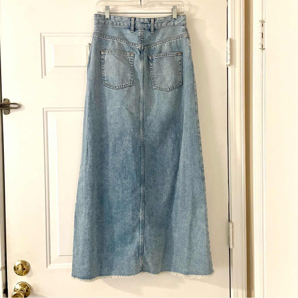 Pilcro Light Wash Denim Jean Skirt Sz 6 - Picture 4 of 11